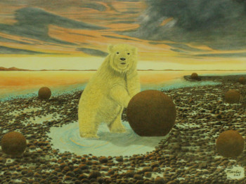 Obra contemporánea nombrada « Worst is yet to come in the Arctic », Hecho por MAESTRO