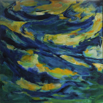 Obra contemporánea nombrada « L'eau », Hecho por JOSETTE ZENATTI