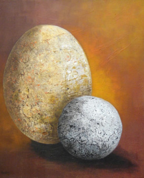 Obra contemporánea nombrada « OR ARGENT », Hecho por MIREILLE MAURY