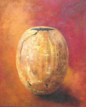 Obra contemporánea nombrada « CRUCHE CASSEE », Hecho por MIREILLE MAURY