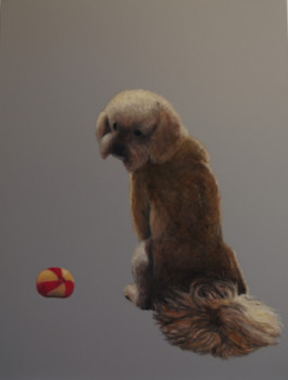 Obra contemporánea nombrada « " Viens jouer! " », Hecho por NICOLE DESDOUET