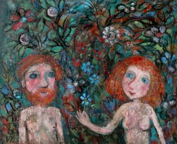 Obra contemporánea nombrada « Adam et Eve », Hecho por IRINA RAKOVA