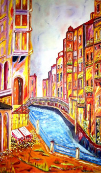 Obra contemporánea nombrada « Fleuve (Impressionnisme) », Hecho por ISRADAN