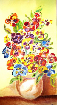 Obra contemporánea nombrada « Pensées (Impressionnisme) », Hecho por ISRADAN