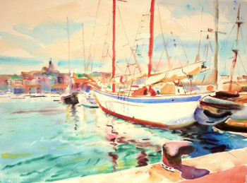Obra contemporánea nombrada « MARSEILLE », Hecho por PATRICK AMORSI