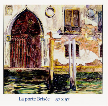 Obra contemporánea nombrada « La Porte Brisée », Hecho por DANIèLE RUELLE