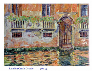 Obra contemporánea nombrada « Lumière Canale Grande », Hecho por DANIèLE RUELLE