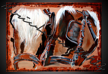 Obra contemporánea nombrada « Tim et Orage », Hecho por MARIE-LAURE KöNIG