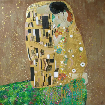 Obra contemporánea nombrada « Reproduction : Gustave Klimt », Hecho por L-SY