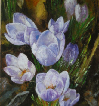 Obra contemporánea nombrada « crocus », Hecho por LENA B