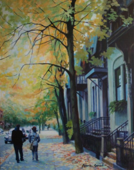 Automne à Montréal "'rue Laval" En el sitio ARTactif