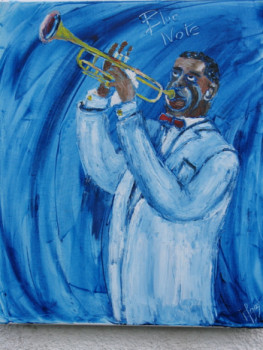 Obra contemporánea nombrada « Louis Armstrong », Hecho por MICHEL GAY