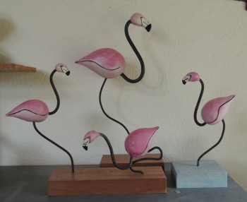 Obra contemporánea nombrada « flammants roses », Hecho por PHILIPPE FERNANDES