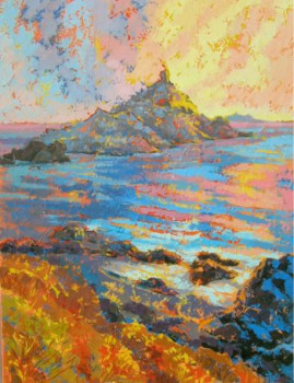 Obra contemporánea nombrada « Les Iles Sanguinaires (triptyque) », Hecho por NITA