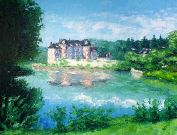 Obra contemporánea nombrada « Château de Couterne - Orne - France - Réf: 138Fg - Collection Particulière », Hecho por ABERIUS
