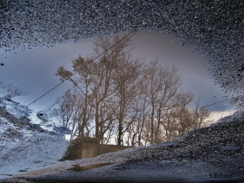Obra contemporánea nombrada « reflet 9 », Hecho por SYLVIE RABATEL