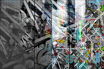 Obra contemporánea nombrada « Complexcity 17 », Hecho por CHRISTOPHE MARTEL