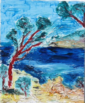 Obra contemporánea nombrada « côte d'Azur », Hecho por MICHEL GAY