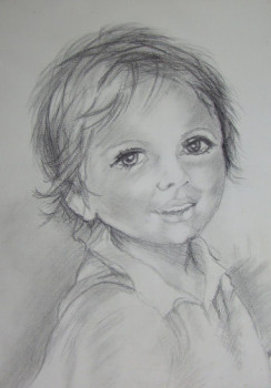 Obra contemporánea nombrada « Portrait », Hecho por MIKELA