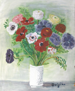 Obra contemporánea nombrada « Anemones 2013 », Hecho por LUIGINA