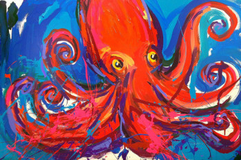 Obra contemporánea nombrada « OCTO.A.PUSS », Hecho por WEITEN - DE WAHA