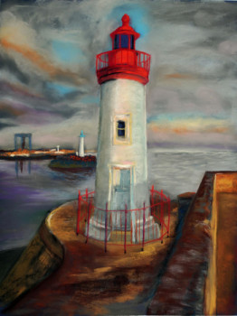 Obra contemporánea nombrada « Le Phare de La Cotinière », Hecho por BARTLET-DROUZY