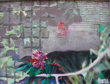 Obra contemporánea nombrada « COMPOSITION FLORALE », Hecho por MONAIKA