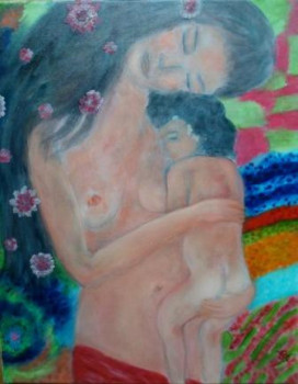 Obra contemporánea nombrada « Mère & enfant », Hecho por CBC