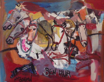 Obra contemporánea nombrada « Ben Hur II », Hecho por MARTINE HAGEGE BLAJMAN