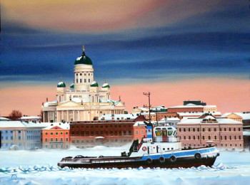 Obra contemporánea nombrada « Helsinky », Hecho por DIDIER DERRE