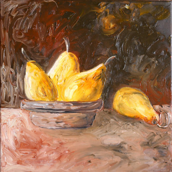 Obra contemporánea nombrada « La cinquième poire », Hecho por CHRISTINE REDER