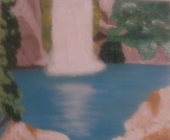 Obra contemporánea nombrada « froide cascade », Hecho por CATHERINE NICOLAS
