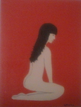 Obra contemporánea nombrada « jolie brune », Hecho por CATHERINE NICOLAS