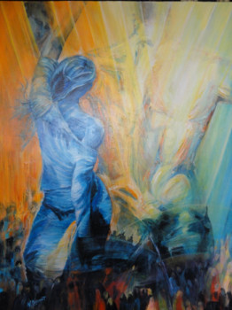 Obra contemporánea nombrada « Elle et Lui », Hecho por NADINE BURGET