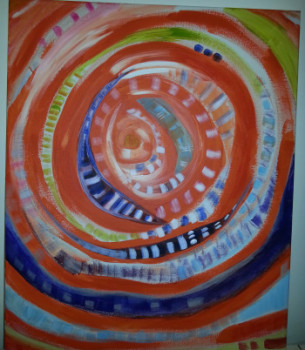 Obra contemporánea nombrada « joyeux tourbillon! », Hecho por FARIDA LOUNIS