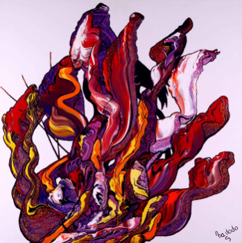 Obra contemporánea nombrada « Au fond », Hecho por NADODO