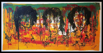 Obra contemporánea nombrada « Réflexion », Hecho por AEMAN KOWLESSUR