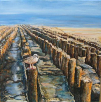 Obra contemporánea nombrada « Le brise-lames », Hecho por DANIELLE DE BLOCK