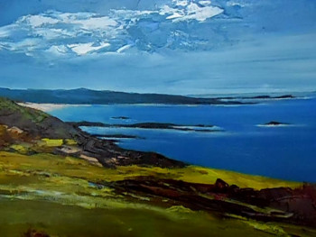 Obra contemporánea nombrada « la côte à st jean du doigt », Hecho por ALAIN COJAN