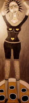Obra contemporánea nombrada « yogiste », Hecho por J.J.BERTHEL