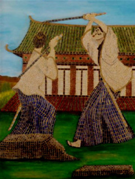 Obra contemporánea nombrada « Les Samouraïs », Hecho por NATHALIE JARRIGE