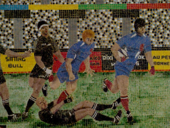 Obra contemporánea nombrada « Le rugby », Hecho por NATHALIE JARRIGE