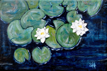 Obra contemporánea nombrada « Les nénuphars / Water lilies / I nenufari », Hecho por JEAN-FRANçOIS ZANETTE