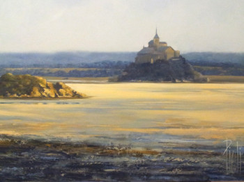 Obra contemporánea nombrada « La baie du Mont Saint Michel », Hecho por SYLVIE PIOLI