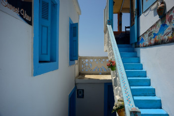 L'ESCALIER BLEU (KARPATHOS) En el sitio ARTactif