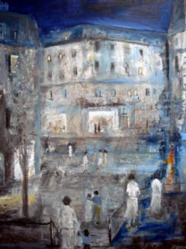 Obra contemporánea nombrada « Soir d'été en ville », Hecho por GUILLOU
