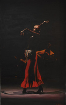 Obra contemporánea nombrada « Danseuse de flamenco », Hecho por GABRIEL MONTOYA