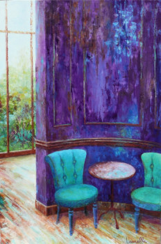Obra contemporánea nombrada « Jeu de couleurs au Manoir », Hecho por LAURELLE BESSE