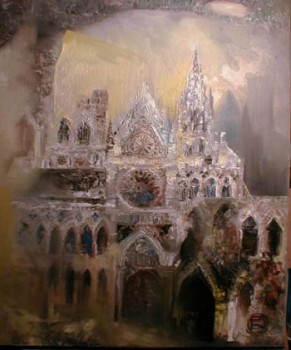 Obra contemporánea nombrada « Cathedrale », Hecho por OXANA ZAIKA