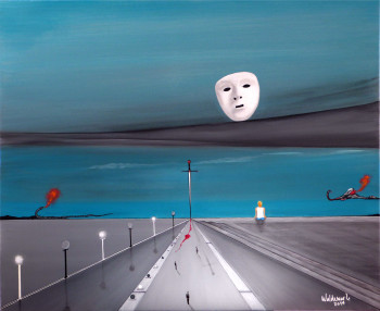 Obra contemporánea nombrada « Le politiquement correct ou le miroir sans tain », Hecho por WALDEMAR NOBRE